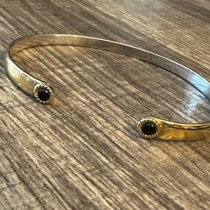 WOW POSHMARK - Authentic Anna Beck 18K Gold & Black Onyx Smooth Cuff
